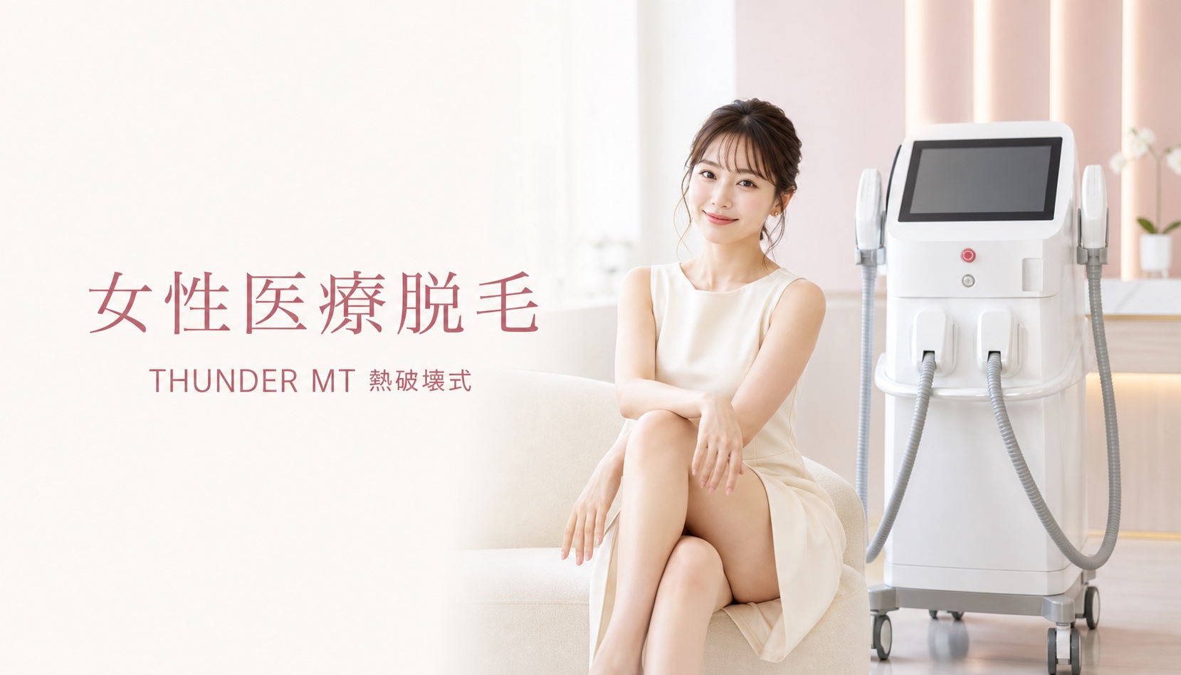 ビューティーオンクリニック銀座｜美容皮膚科・美容医療 :: 女性医療脱毛（THUNDER MT）