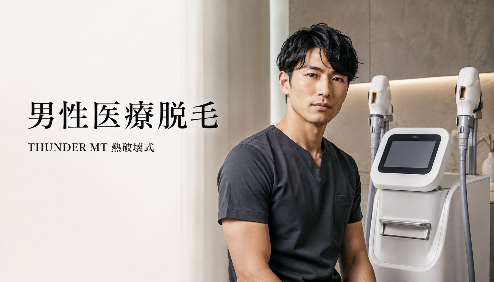 ビューティーオンクリニック銀座｜美容皮膚科・美容医療 :: 男性医療脱毛（THUNDER MT）