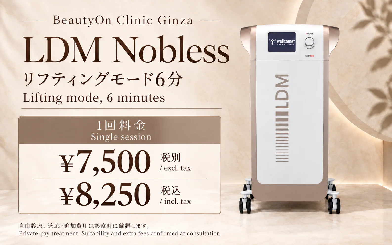 ビューティーオンクリニック銀座｜美容皮膚科・美容医療 :: LDM NOBLESS