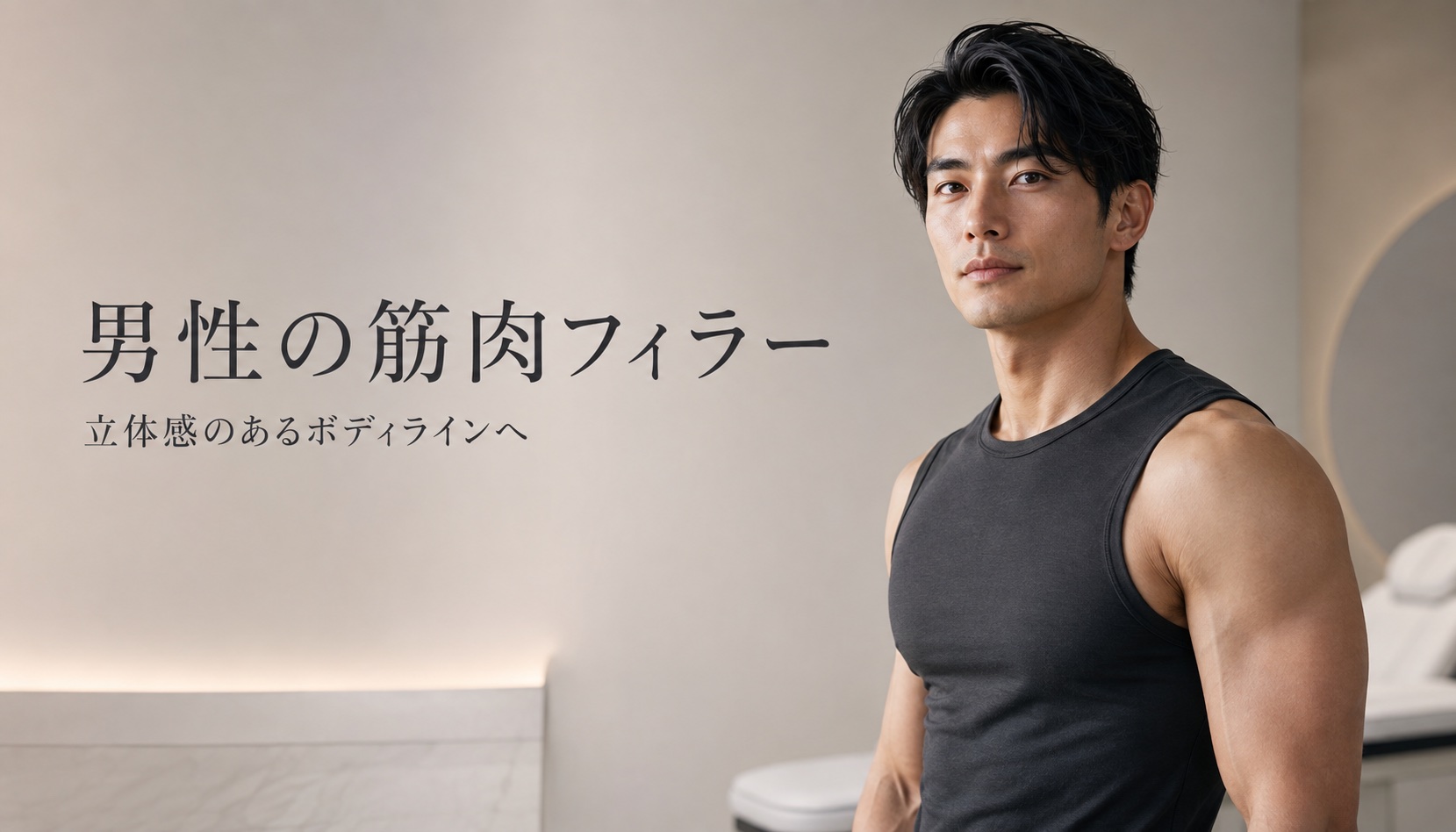 ビューティーオンクリニック銀座｜美容皮膚科・美容医療 :: 男性の筋肉フィラー（ヒアルロン酸）